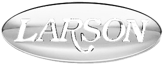 larson white logo